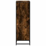 vidaXL Bibliothèque chêne fumé 40x35x107 5 cm bois d'ingénierie