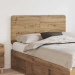 vidaXL Tête de lit Chêne artisanal 120 cm Bois d'ingénierie