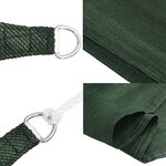 vidaXL Voile d'ombrage 160 g/m² Vert foncé 2 5x2 5 m PEHD