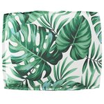 vidaXL Coussin pour dossier de palette Floral Motif de feuille