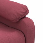 vidaXL Fauteuil électrique de massage Bordeaux Tissu