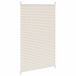 vidaXL Store plissé 90x125 cm Crème