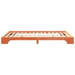 vidaXL Cadre de lit surélevé avec stockage Marron bois