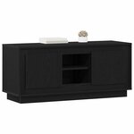 vidaXL Meuble TV Chêne noir 102 x 35 x 45 cm Bois d'ingénierie