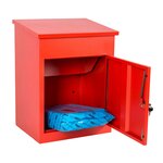 Boîte à colis moyenne 1 porte Rouge à accès frontal Acier galvanisé SMART PARCEL BOX™