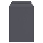 vidaXL Supports pour plantes 2 Pièces Anthracite 24 x 24 x 35 cm Acier