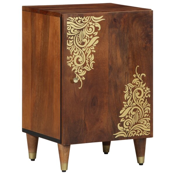 vidaXL Meuble de salle de bain 38x33x58 cm en bois solide de mangue