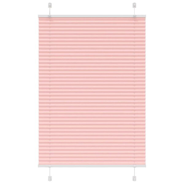 vidaXL Store plissé rose 95x150 cm largeur du tissu 94 4 cm polyester