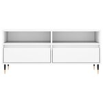 vidaXL Meuble TV blanc 100x34 5x44 5 cm bois d'ingénierie