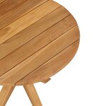 vidaXL Table d'appoint Marron 55 x 55 x 51 cm Bois de teck massif