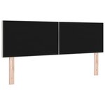 vidaXL Tête de lit LED gris clair Lot de 2 Revêtement  Bois 160 cm