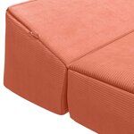 vidaXL Canapé-lit pliable Rouge orange 200 x 70 x 10 cm