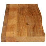 vidaXL Dessus de table à bord vivant 110x20x3 8cm bois massif manguier