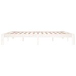vidaXL Cadre de lit sans matelas blanc bois massif de pin 200x200 cm