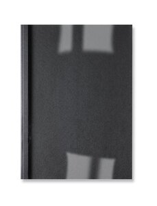 Lot de 100 LinenWeave Plats de couverture thermique 3 mm noir GBC