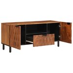vidaXL Meuble TV avec tiroir Finition Acacia Brun 105 x 33 x 46 cm