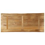 vidaXL Dessus de table bord vivant 140x60x2 5 cm bois de manguier brut