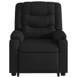 vidaXL Fauteuil de massage inclinable Noir Tissu