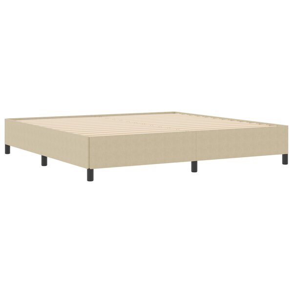 vidaXL Cadre de lit Vert clair Gris 200x200 cm Tissu en velours côtelé