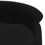vidaXL Fauteuil inclinable en tissu noir