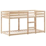 vidaXL Lit superposé sans matelas 90x200 cm bois de pin massif