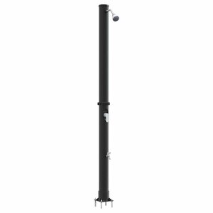 vidaXL Douche solaire extérieure 20 l PVC et Aluminium Noir