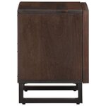 vidaXL Table de chevet 40x34x46 cm bois de manguier massif