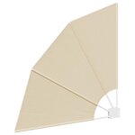 vidaXL Écran de confidentialité pour balcon Beige 115 x 115 cm tissu