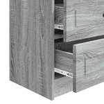 vidaXL Cabinet de chevet Sonoma gris 62 x 34 5 x 44 5 cm