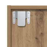 vidaXL Bibliothèque/Meuble TV chêne artisanal 36x30x143 cm