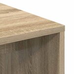 vidaXL Bureau Chêne sonoma 102 x 50 x 124 cm Bois d'ingénierie