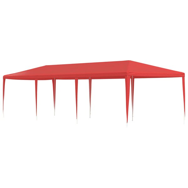 vidaXL Tente de fête Rouge 900 x 300 x 255 cm PE et acier