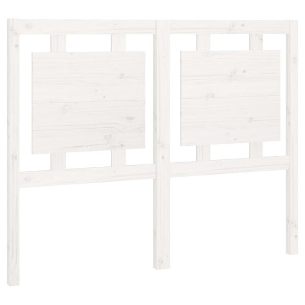 vidaXL Tête de lit Blanc 125 5x4x100 cm Bois massif de pin
