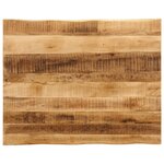 vidaXL Dessus de table bord vivant 100x80x3 8 cm bois de manguier brut