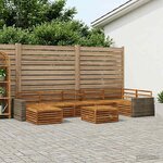 vidaXL Ensemble de canapés d'extérieur 8 pc Naturel