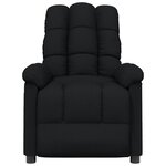 vidaXL Fauteuil inclinable Noir Tissu