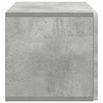 vidaXL Meuble TV mural Gris béton 78 5 x 31 x 30 cm Bois d'ingénierie