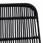 vidaXL Chaise de salle à manger 2 Pièces Noir 41 x 55 x 85 cm