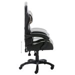vidaXL Fauteuil de jeux vidéo Noir et camouflage Similicuir