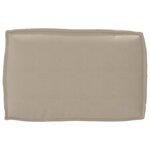vidaXL Coussin pour dossier de palette Taupe 60 x 40 x 12 cm