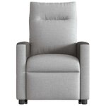 vidaXL Fauteuil inclinable électrique gris nuage tissu