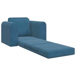 vidaXL Canapé-Lit Bleu 98 x 71 x 83 cm Velours