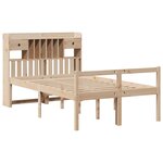 vidaXL Lit bibliothèque sans matelas 135x190 cm bois de pin massif