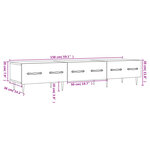 vidaXL Meuble TV blanc 150x36x30 cm bois d'ingénierie