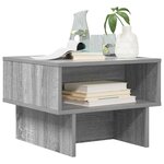 vidaXL Table basse Gris Sonoma 48 x 46 x 35 cm Bois d'ingénierie