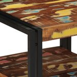vidaXL Table basse multicolore 50x50x38 cm bois de récupération massif