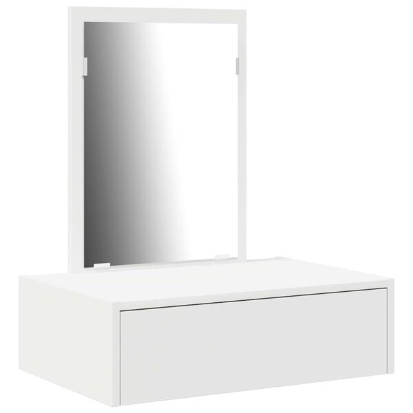 vidaXL Table de Toilette Blanc 60 x 40 x 70 cm Bois d'ingénierie
