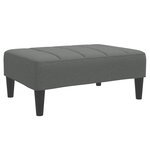 vidaXL Repose-pied gris foncé 77x55x31 cm tissu