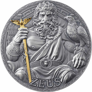ZEUS The Great Greek Mythology 3 Once Argent Monnaie 3000 Francs Cameroon 2025