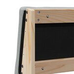 vidaXL Tête de lit capitonnée Gris clair 200 cm Pin massif